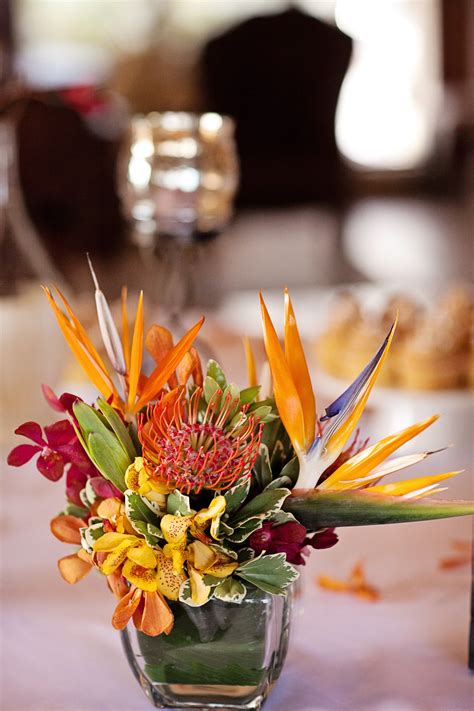 Bird of Paradise Centerpieces | Arreglos florales tropicales, Arreglos ...