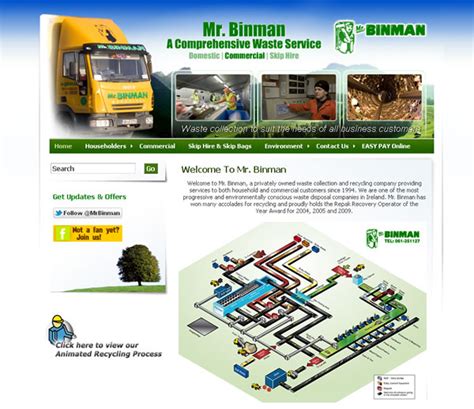 Mr Binman Limerick Website Design - Web Design Ireland Martec Galway Ireland