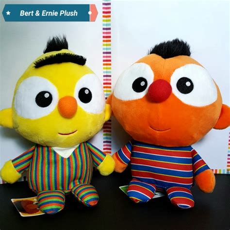 Baby Bert & Ernie Beanie Plush Set (Sesame Street), Hobbies & Toys, Toys & Games on Carousell