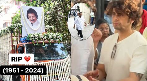 Pankaj Udhas funeral: Ghazal icon laid to rest with state honours; Zakir Hussain, Shankar ...