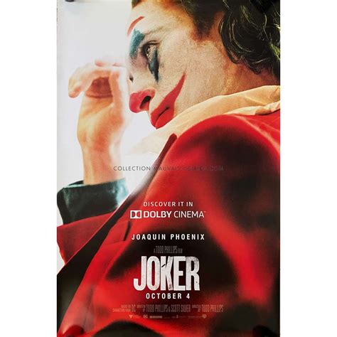 JOKER U.S. Movie Poster - 27x40 in. - 2019 Dolby