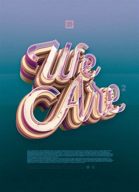 Digital art selected for the Daily Inspiration #2112 | 3d typography ...