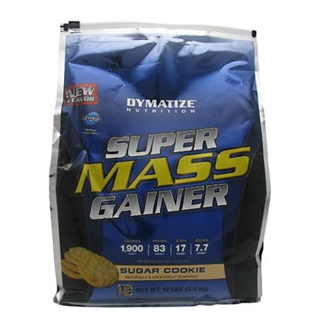 Dymatize Super Mass Gainer Protein Powder, Sugar Cookie, 52g Protein ...