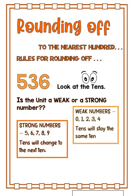 Rounding Decimals Anchor Chart