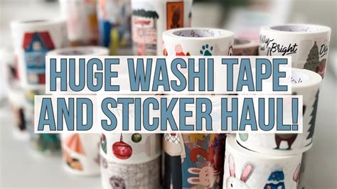 Washi Tape & Sticker Haul and Unboxing! Adorable New Items from The Washi Tape Shop - YouTube