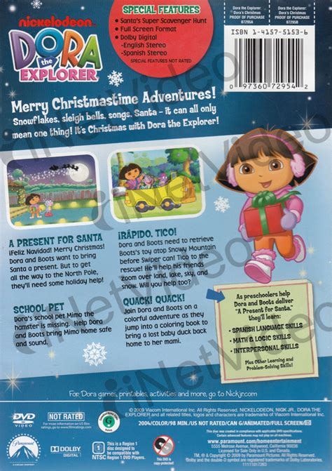 Dora the Explorer - Dora s Christmas (Blue Spine) on DVD Movie