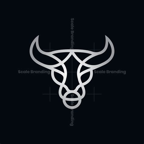 Linear Bull Logo Taurus Logo Bull Head Logo | Tatuajes de tauro ...