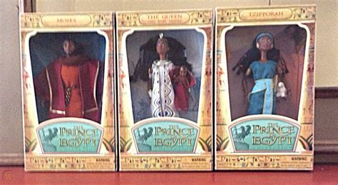 Lot of 3 Collectible Prince of Egypt Moses, Queen & baby, and Tzipporah ...