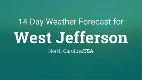 West Jefferson, North Carolina, USA 14 day weather forecast