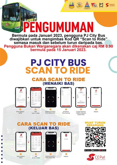 NOTICE ON THE USAGE OF 'SCAN TO RIDE' FOR PJ CITY BUS FREE BUS SERVICE. | Official Portal of ...