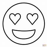 Smiling Face With Heart Eyes Emoji coloring Page  Free Printable sketch template