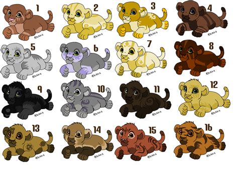 Lion cub adoptables Name your Price (closed!) by Sacredfire200 on ...