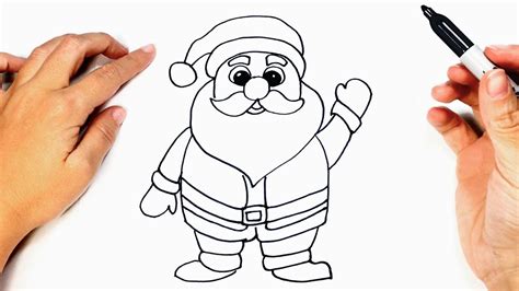 How to draw Santa Claus, Santa Claus Easy Draw Tutorial