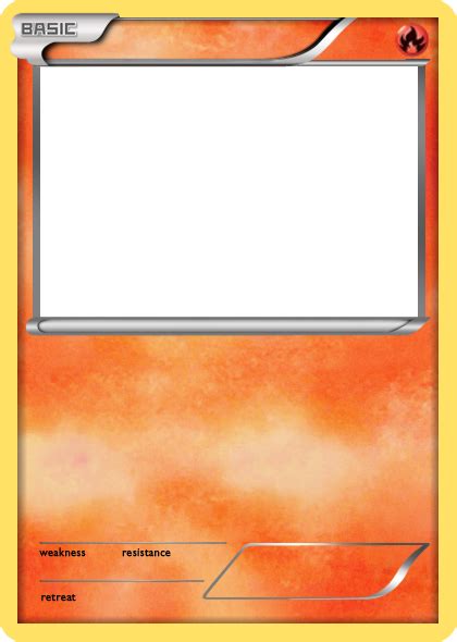 BW Fire basic Pokemon card blank by The-Ketchi on DeviantArt