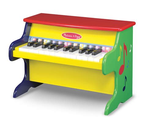 Melissa & Doug Learn-To-Play Toy Piano With 25 Keys and Color-Coded ...