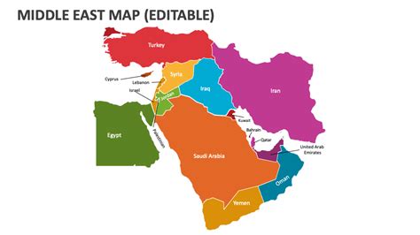 Middle East Map PowerPoint Presentation Slides - PPT Template