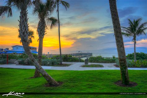 Lake Worth Pier Sunrise at Florida Beach