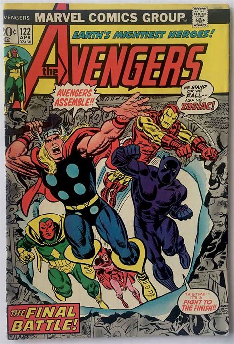 Avengers # 122 Classic Cover w/ MVS - Brooklyn Comic Shop