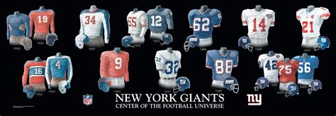 New York Giants Uniform and Team History | Heritage Uniforms and Jerseys