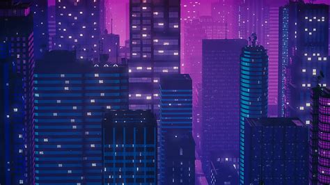 Synthwave City Animation Loop - Creative Commons GIF HD wallpaper | Pxfuel