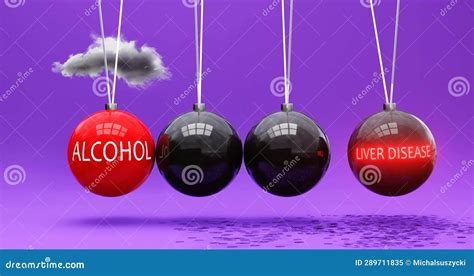Alcohol Leads To Liver Disease. Cause and Effect Relation between Alcohol and Liver Disease ...
