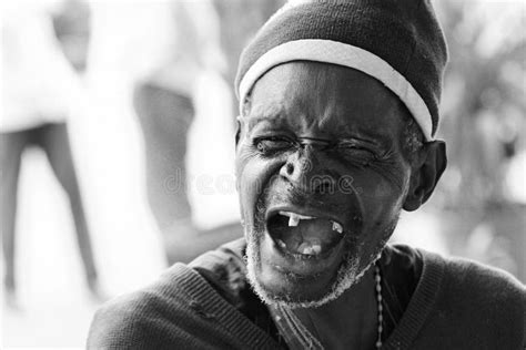 An Old Man Smiling with No Teeth Stock Image - Image of missing, africa ...