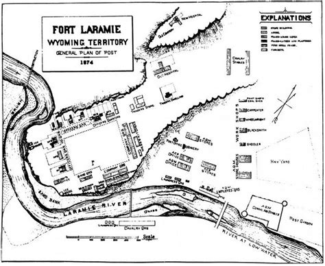 Map of Fort Laramie | Rpg