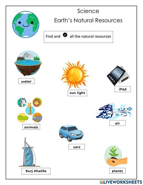 Free natural resources worksheet 1st grade, Download Free natural ...