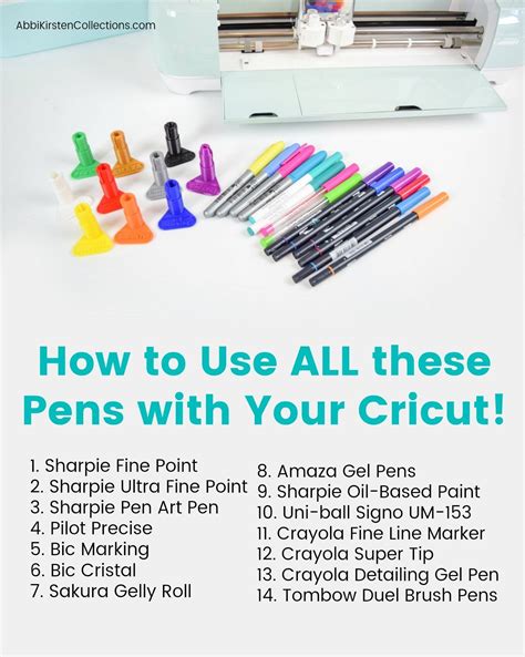 What Pens Work With Cricut? How to Use Any Pen with Your Cricut ...