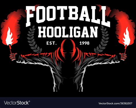 Football hooligan Royalty Free Vector Image - VectorStock