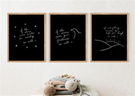 So Will I Lyrics Print Set of 3, so Will I Hillsong Worship, Christian ...