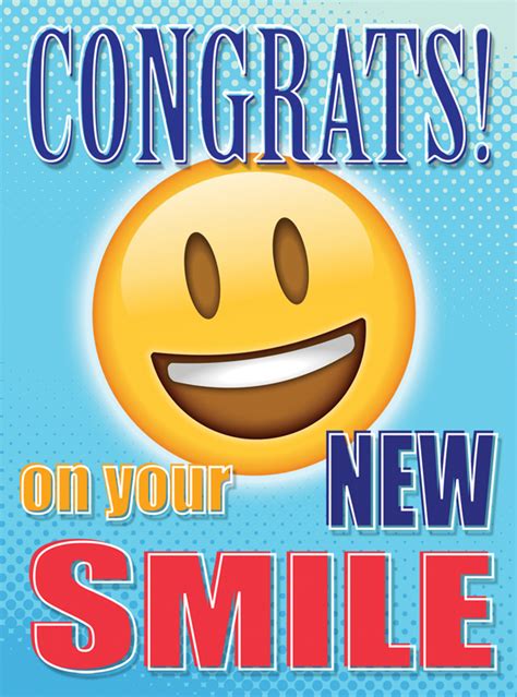 Congratulations Emoji Deband Greeting Card - Qty 50, Deband: Office Easel Promotions