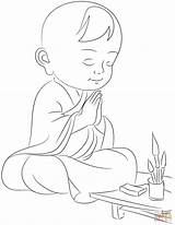 불교 색칠하기 sketch template
