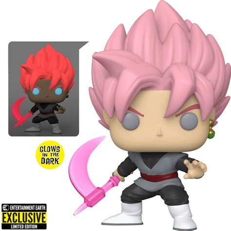 Dragon Ball Super Saiyan Rose Goku Black Glow-in-the-Dark Funko Pop! Vinyl Figure #1279 ...