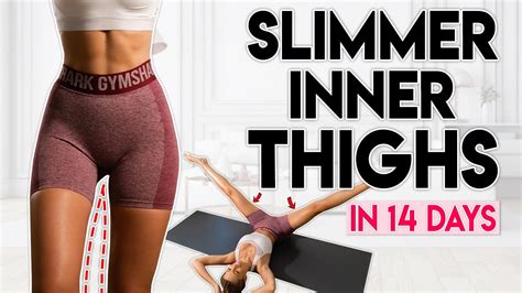 SLIMMER INNER THIGHS in 14 days (lose thigh fat) | 10 min Home Workout ...