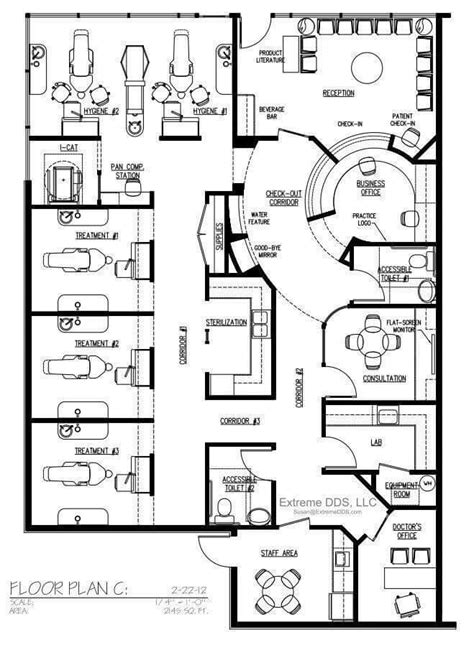 Pin by Neil Shah on [Layout] | Medical clinic design, Office floor plan, Hospital floor plan