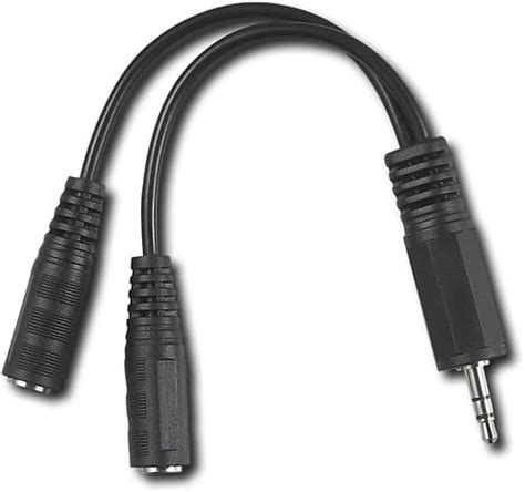 Dynex Dual Mini Headphone Jack Adapter Black DX-AD103 - Best Buy