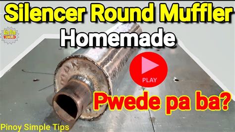 Paano gumawa ng Round Silencer Muffler /How to make Round Silencer Muffler (Car Exhaust Muffler ...