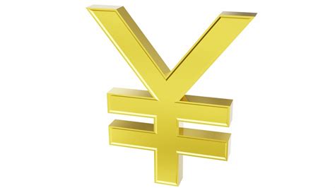 Yen currency sign 3D model | CGTrader