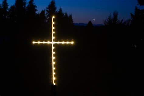 Large Lighted Cross Outdoor Christmas Lights LED Cross - Etsy