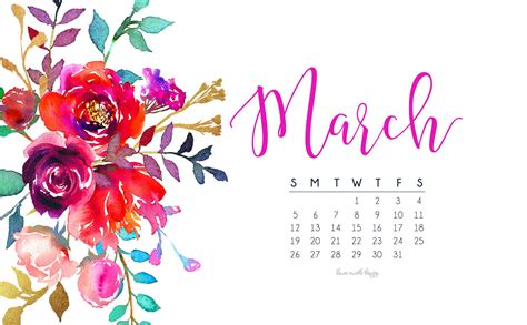 March 2017 Calendar Wallpaper, 2017 Wallpaper, Computer Wallpaper Desktop Wallpapers, Wallpaper ...