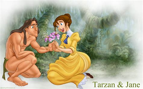 Tarzan and Jane - Walt Disney's Tarzan Hintergrund (32875766) - Fanpop