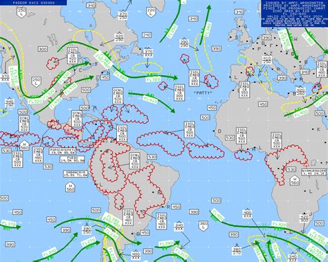 Atlantic Ocean Turbulence Trouble Spots - Turbulence Forecast