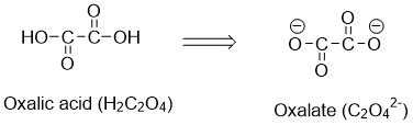 K2C2O4 is potassium oxalate. Draw the structure of the oxalate anion ...