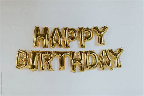 "Happy Birthday Balloon Letters" by Stocksy Contributor "Mango Street ...