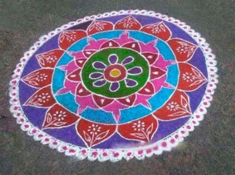 Top 20 + Latest Simple Kolam Designs With Dots Images