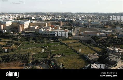 Mater Dei hospital building in Malta. Main public hospital. Aerial ...