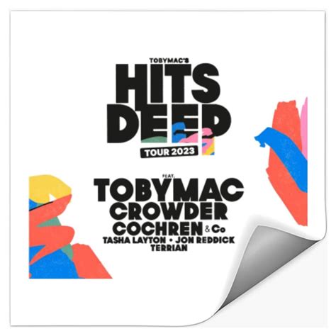 2023 TobyMac Hits Deep Tour Stickers, TobyMac Tour 2023 Stickers ...