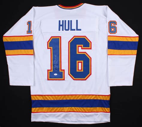 Brett Hull Signed St. Louis Blues Throwback Jersey (JSA COA) | Pristine ...