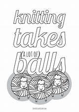 Yarn And Knitting Needles Clip Art Sketch Coloring Page sketch template